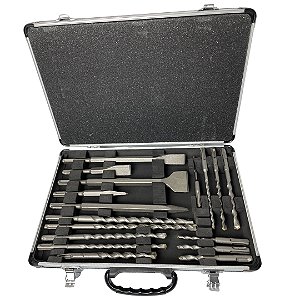 Maleta Ht plus brocas, ponteiras e talhadeiras 18pcs