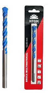 Broca Multimaterial Fura tudo 12x 50mm ponta metal duro Htom