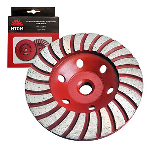 Rebolo Disco Diamantado 100mm Rosca M14 P/ Esmerilhadeira