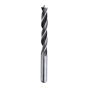 Broca Para Madeira 8mm X 115mm Com 3 Pontas Aço Cromo