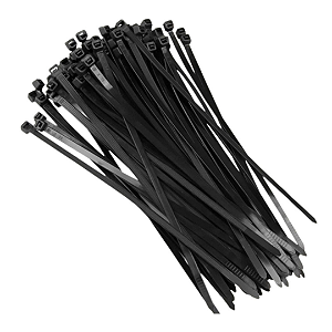 Pacote Com 100 Abracadeira Nylon Enforca Gato 200x 4,8 Preto