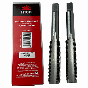 Jogo Macho Manual UNF1/2x20mm  Aço Liga Ws Com 2pcs Htom