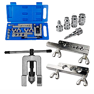 Kit Flangeador Alargador De Tubos Cobre E Alumínio 1/8 A 3/4