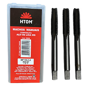 Jogo Macho Manual MF12 x1,5mm  Aço Liga Ws 2pcs Profissional