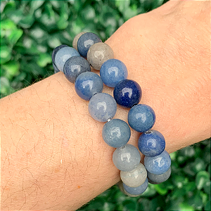 PULSEIRA DE QUARTZO AZUL BOLINHA