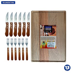 Kit Churrasco e Tabua Tramontina