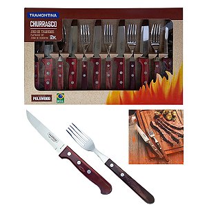 Jogo Para Churrasco Tramontina 12 Peças Polywood