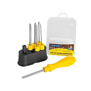Jogo Chaves Fenda Philips 6 Peças Intercambiáveis Tramontina
