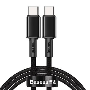 CABO TIPO C PARA TIPO C 100W BASEUS HIGH DENSITY 1M PRETO