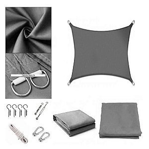 Tela Quadrada Sombralux 3x3 m + Kit de Instalação