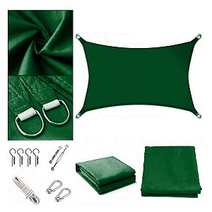 Tela Retangular Sombralux 3x2 m ou 2x3 m + Kit de Instalação