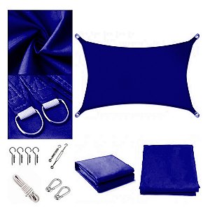 Tela Retangular Sombralux 4x2 m + Kit de Instalação