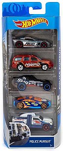 Pacote 5 Carros Sortidos, Hot Wheels, Mattel