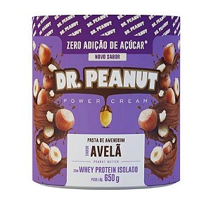 Dr Peanut Pasta de amendoim com Whey Protein sabores variados em pote de 600g