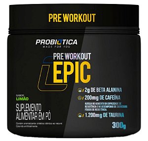 Epic Pré Treino 300g Pré Workout - Pre treino - Probiótica