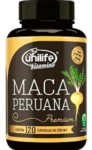 Maca Peruana Negra 120 Caps 500mg - Bionutri