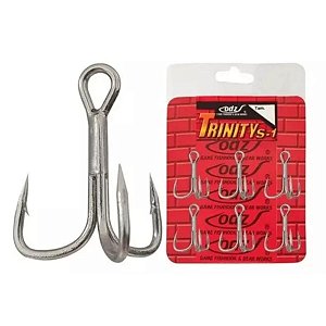 Garatéia 4X Lori Treble Hook #4 #8 Premium Cartela c/ 6 unidades - Lori  Fishing