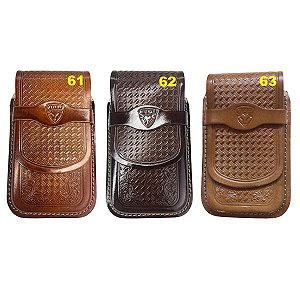 Bainha De Couro Para Celular Smartphone Com Passador De Cinto