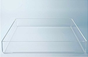 Bandeja Organizadora em Acrílico Cristal 3mm (20 x 20 x 5cm)
