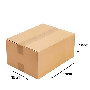 Caixa de Papelão para Sedex e E-commerce- 19 x 14 x 10cm. Kit 10 caixas