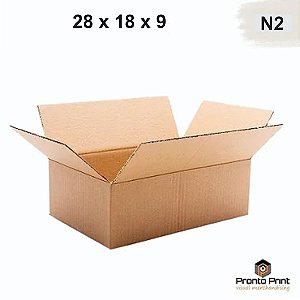 Caixa de Papelão N2 - 28 x 18 x 9cm.