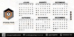 Calendário Personalizado 2023 (20cm x 6cm x 10cm) - 20 und