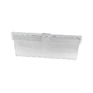 Porta Etiqueta de Gancho 110x45mm Expositor Porta Preço PETG - 100 Und