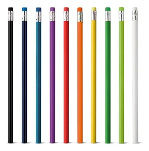 Lápis com borracha - Kit com 100 unidades - Personalizado