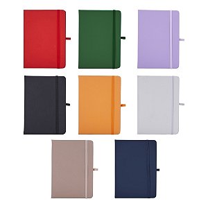 Caderno com capa dura Tipo Moleskine 80 Marfim 12x17cm.