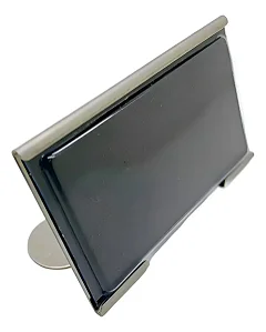 Precificador De Inox com Base - Med. 7x4cm - Kit com 10 Unidades