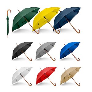 Guarda chuva Acabamento em Madeira - Abertura Automática