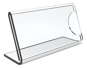 Display de Mesa 8 cm x 3,5cm. Acrilico de 2mm. Kit 05 unidades