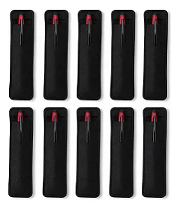 Estojo de Veludo para Caneta - Kit 10 Unidades