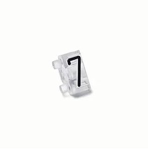 Precificador Pacote Avulso Número “7” (Sete) Cristal - 30 peças - Preço para Vitrine