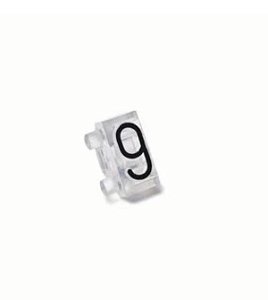 Precificador Pacote Avulso Número “9” (Nove) Cristal - 30 peças - Preço para Vitrine
