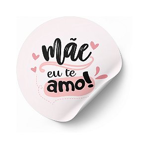 Adesivos Frase: Feliz dia das Mãe - 1000 unidades