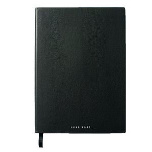 Caderno A4- Soft Black - Coleção Stripe - Hugo Boss Linha Premium