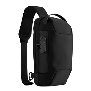 Mochila Transversal Com Usb E Trava Numérica
