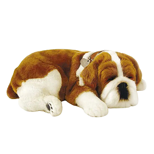 Cachorro de pelúcia que Respira - Bulldog - Perfect Petzz