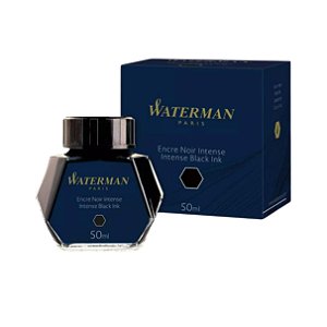 Tinta Negra Para Canetas Tinteiro Waterman- Vidro 50ml.