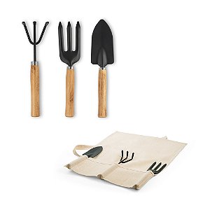 Conjunto de jardinagem com 3 ferramentas