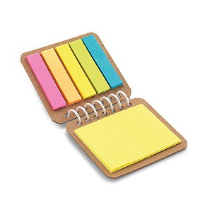 Caderninho com Adesivos Tipo Post-it -  4 unidades
