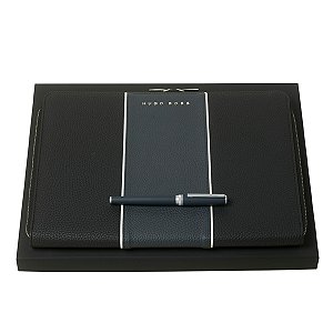 Kit pasta A4 e Caneta tinteiro "Hugo Boss"