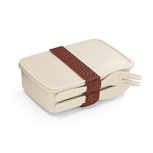 Lancheira Hermética Em Fibra De Bambu 600 Ml