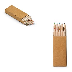 Lápis de Cor - Caixa com 10 mini lápis