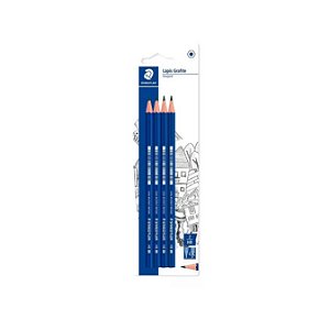 Caixa De Lápis Grafite Hb Hexagonal C/ 4 Unidades Staedtler