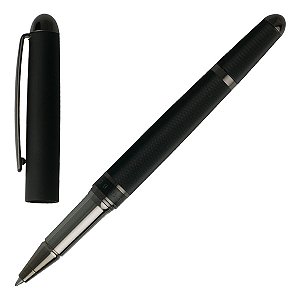 Caneta Roller Soft Black Framework- Hugo Boss-linha Premium