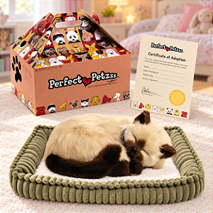 Gato de Pelúcia Perfect Petz - Respira Siamês com Pilha