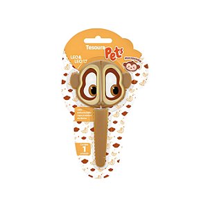 Tesoura Escolar Infantil Pets- Leo & Leo