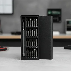 Kit Chave De Fenda Magnética Pc Desmontagem Notebook 25 Em 1